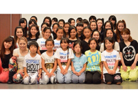 2014-7-13　岡山
8月9日のライブに向けて
IYO-P先生に振り付けに来て頂きました！