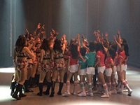 2014-12-1　岡山
山陽新聞社前さん太広場にて行われた、イルミネーション点灯式で パフォーマンスさせていただきました！